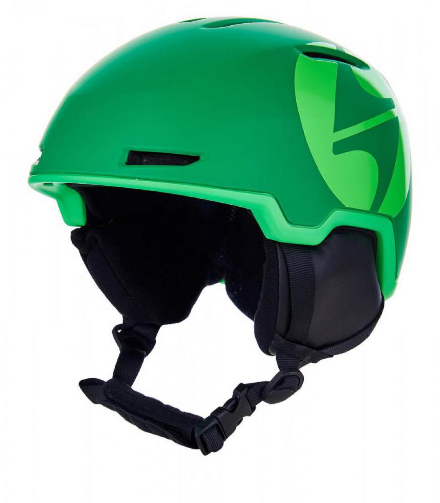 Viper ski helmet, dark green matt/bright green matt