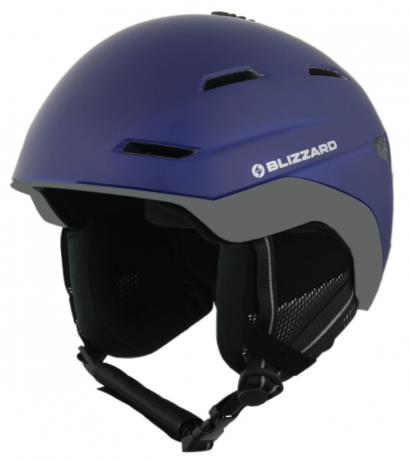 Bormio ski helmet, blue matt/blue matt